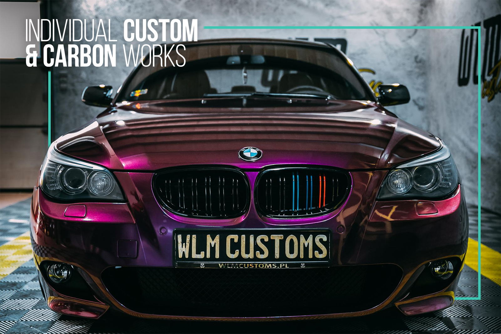 BMW 5 E60 Elementy carbonowe i zmiana koloru folią